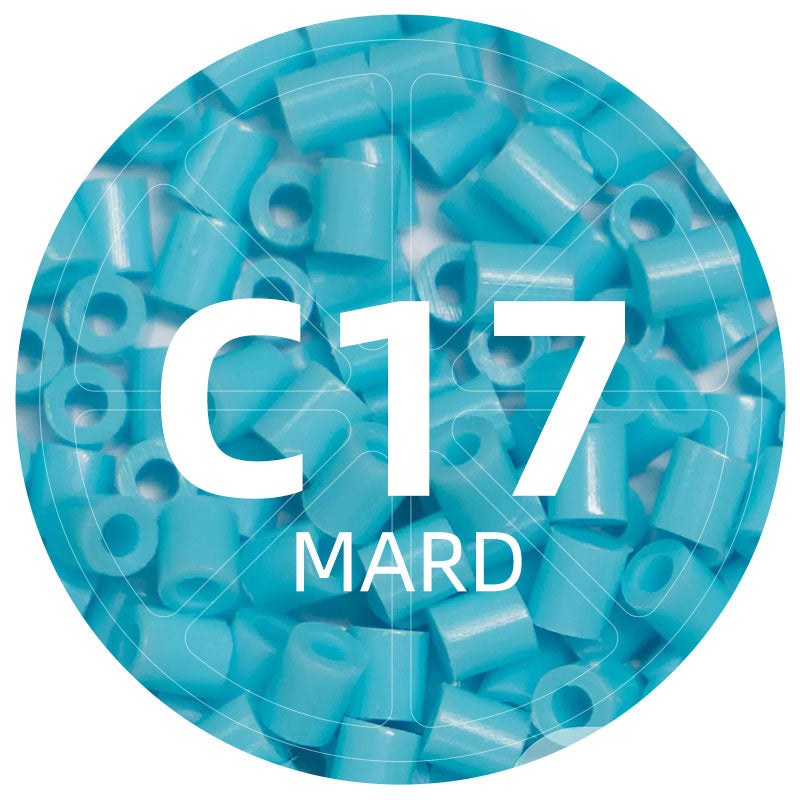 C17 Blue Feather 2.6mm Mini Fuse Beads Refill Pack, 1,000 Beads, 10g