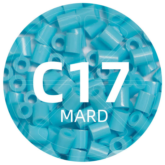 C17 Blue Feather 2.6mm Mini Fuse Beads Refill Pack, 1,000 Beads, 10g