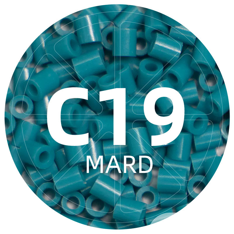 C19 Azure Blue 2.6mm Mini Fuse Beads Refill Pack, 1,000 Beads, 10g