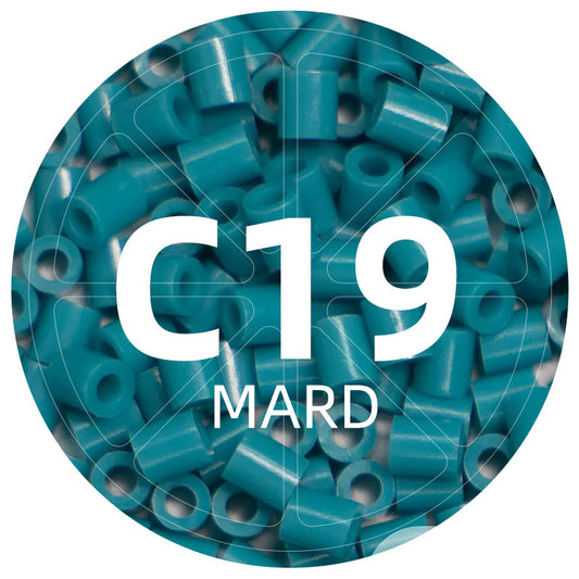 C19 Azure Blue 2.6mm Mini Fuse Beads Refill Pack, 1,000 Beads, 10g