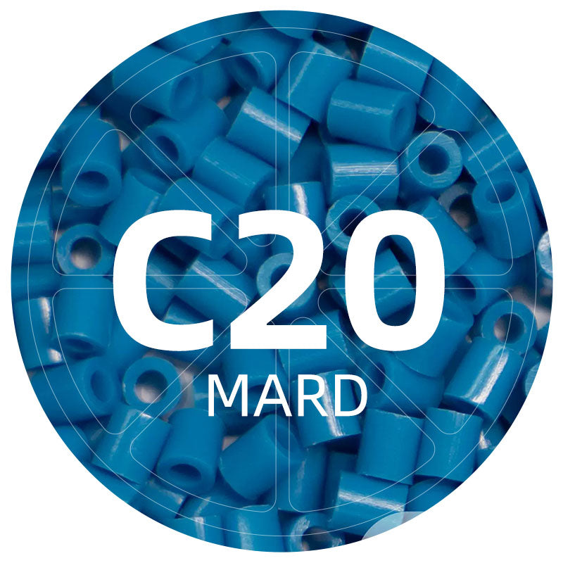 C20 Blue Cluster 2.6mm Mini Fuse Beads Refill Pack, 1,000 Beads, 10g