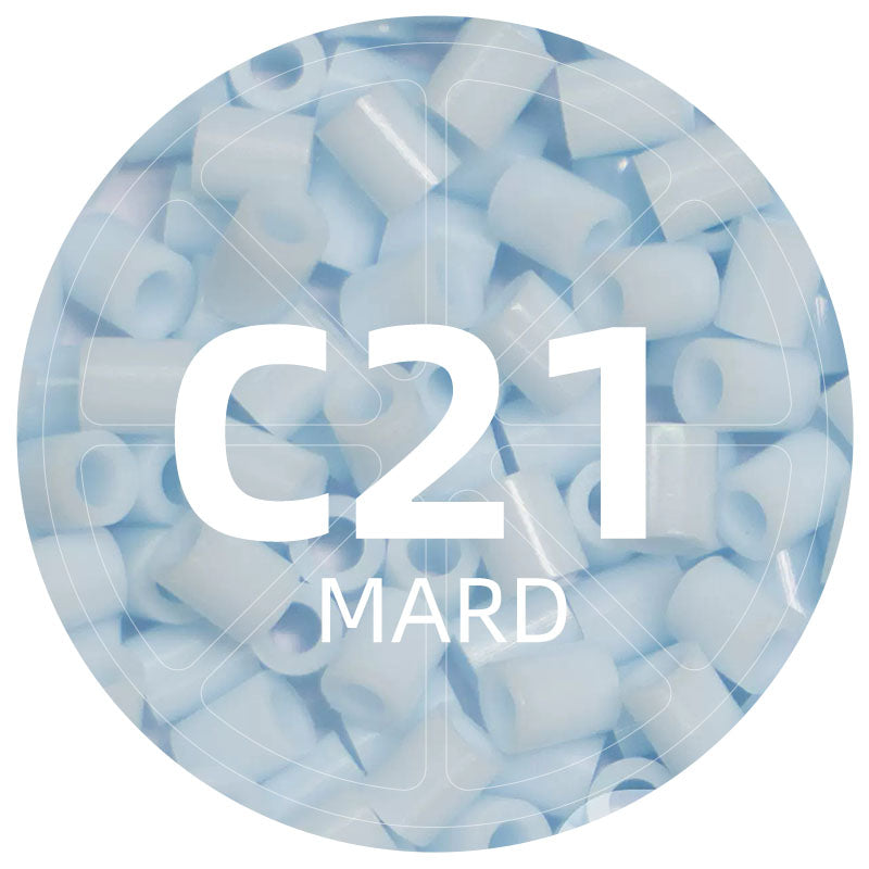 C21 Mist Blue 2.6mm Mini Fuse Beads Refill Pack, 1,000 Beads, 10g