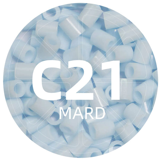 C21 Mist Blue 2.6mm Mini Fuse Beads Refill Pack, 1,000 Beads, 10g
