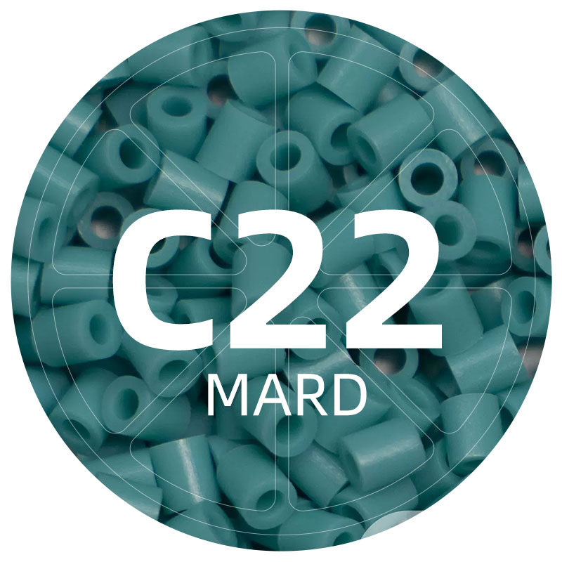 C22 Mist Green 2.6mm Mini Fuse Beads Refill Pack, 1,000 Beads, 10g
