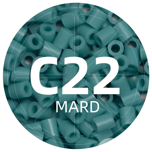 C22 Mist Green 2.6mm Mini Fuse Beads Refill Pack, 1,000 Beads, 10g