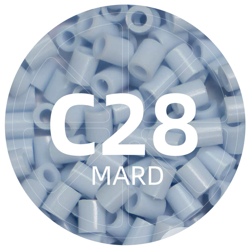 C28 Gray Blue 2.6mm Mini Fuse Beads Refill Pack, 1,000 Beads, 10g