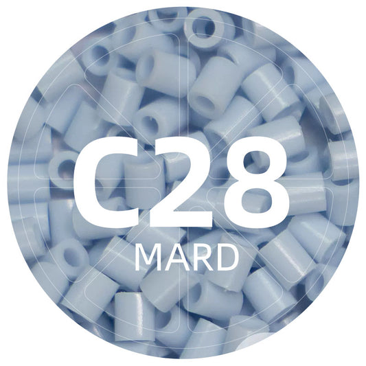C28 Gray Blue 2.6mm Mini Fuse Beads Refill Pack, 1,000 Beads, 10g