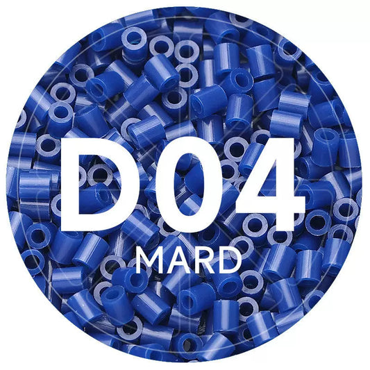D4 Ink Blue 2.6mm Mini Fuse Beads Refill Pack, 1,000 Beads, 10g
