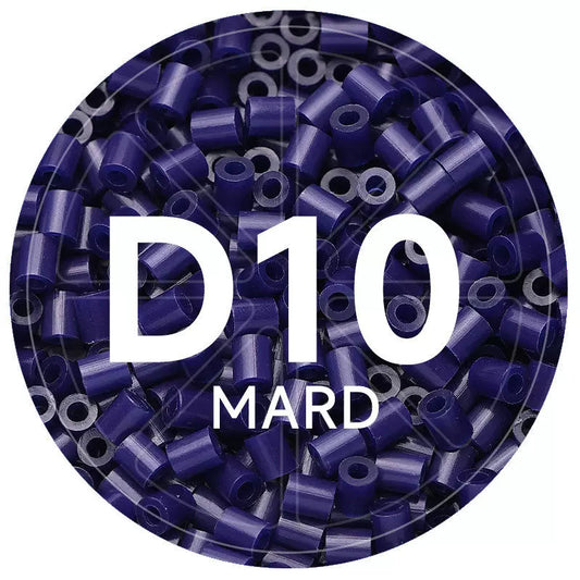 D10 Midnight Purple 2.6mm Mini Fuse Beads Refill Pack, 1,000 Beads, 10g
