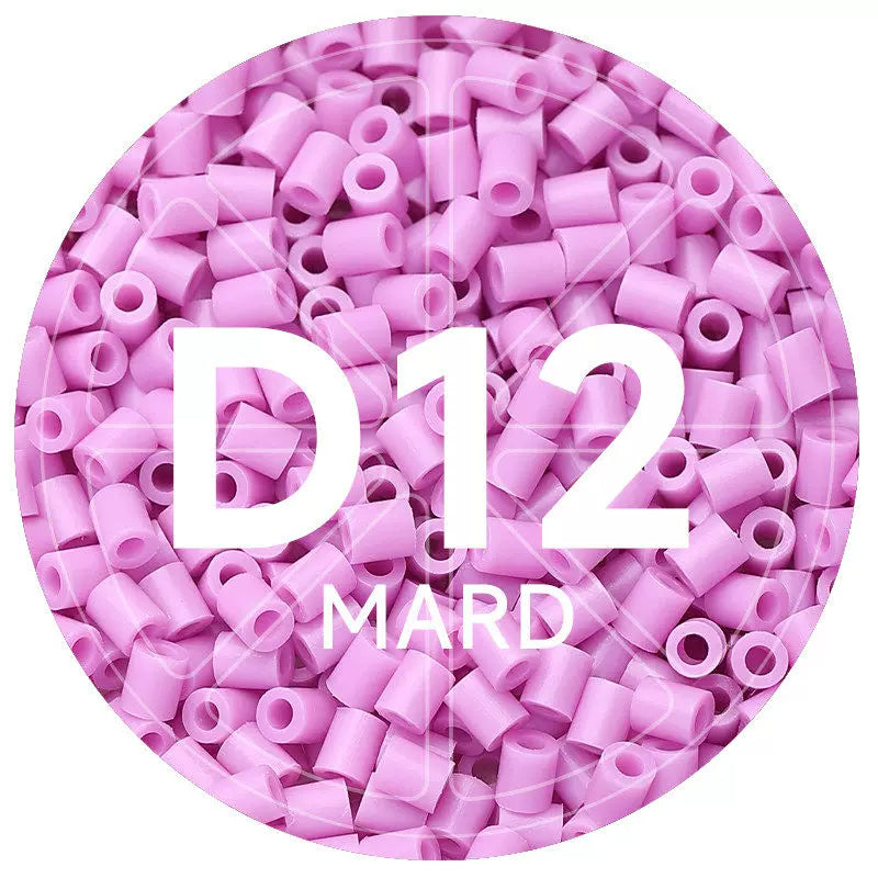 D12 Pink Purple 2.6mm Mini Fuse Beads Refill Pack, 1,000 Beads, 10g