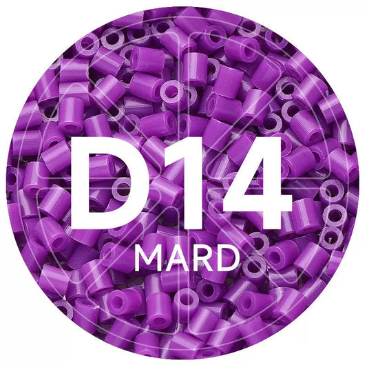 D14 Violet Purple 2.6mm Mini Fuse Beads Refill Pack, 1,000 Beads, 10g