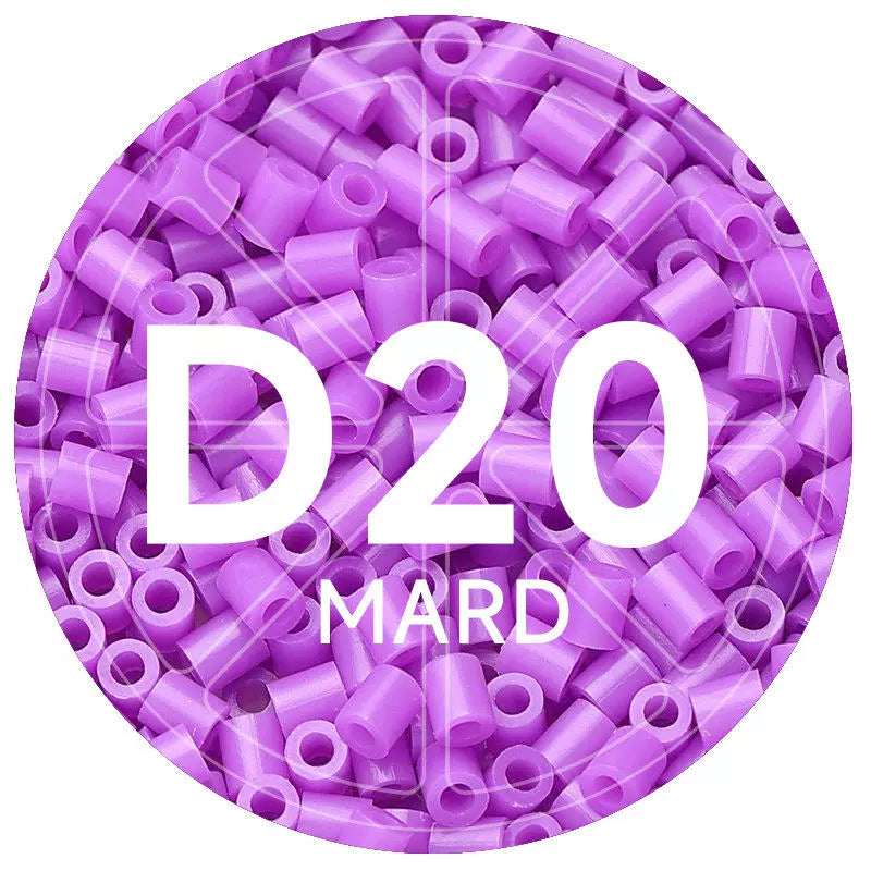 D20 Violet 2.6mm Mini Fuse Beads Refill Pack, 1,000 Beads, 10g