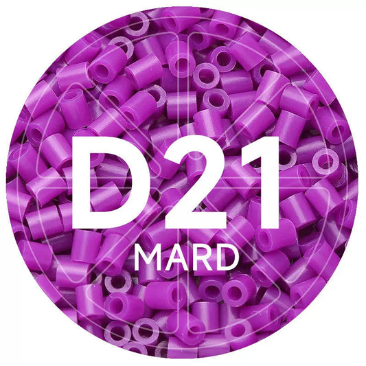 D21 Pure Purple 2.6mm Mini Fuse Beads Refill Pack, 1,000 Beads, 10g