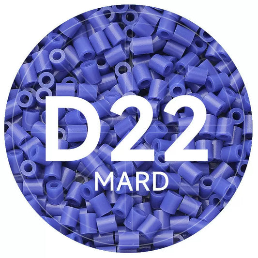 D22 Blue 2.6mm Mini Fuse Beads Refill Pack, 1,000 Beads, 10g