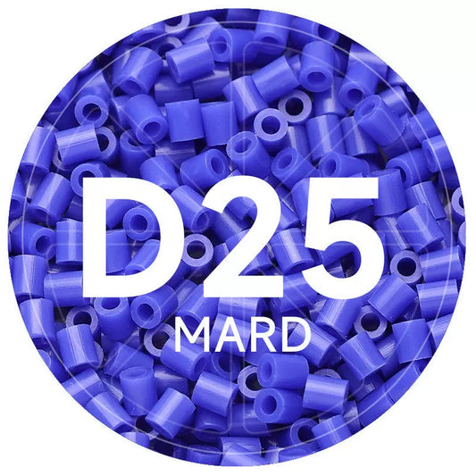 D25 Cobalt Blue 2.6mm Mini Fuse Beads Refill Pack, 1,000 Beads, 10g