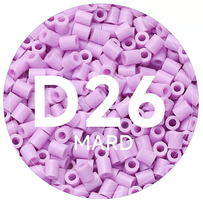 D Series 2.6mm Mini Fuse Beads Set, 26 Colors, 1,000 Beads per Color