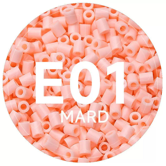 E1 Baby Skin 2.6mm Mini Fuse Beads Refill Pack, 1,000 Beads, 10g
