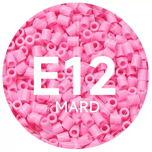 E12 Pale Plum 2.6mm Mini Fuse Beads Refill Pack, 1,000 Beads, 10g
