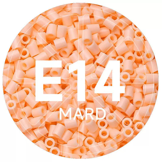 E14 Apricot Nude 2.6mm Mini Fuse Beads Refill Pack, 1,000 Beads, 10g