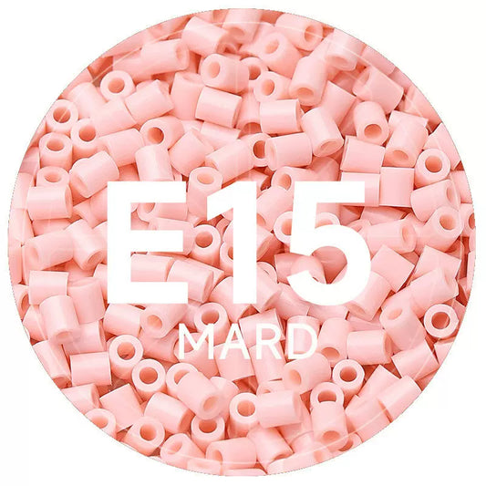 E15 Blush Beige 2.6mm Mini Fuse Beads Refill Pack, 1,000 Beads, 10g