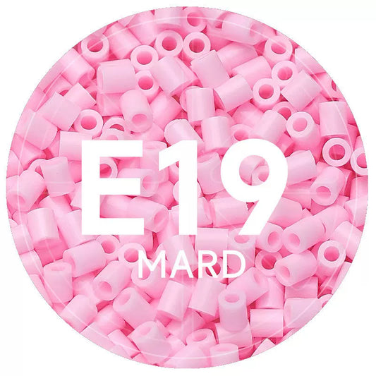 E19 Sweet Pink 2.6mm Mini Fuse Beads Refill Pack, 1,000 Beads, 10g