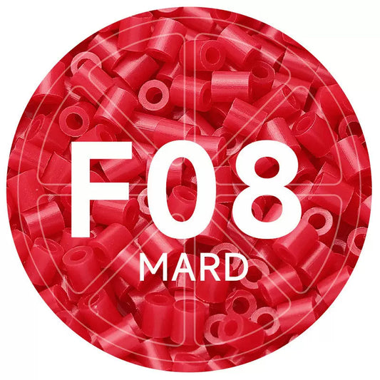 F8 Vermilion 2.6mm Mini Fuse Beads Refill Pack, 1,000 Beads, 10g