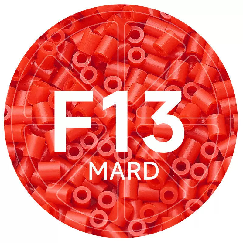 F13 Orange Red 2.6mm Mini Fuse Beads Refill Pack, 1,000 Beads, 10g