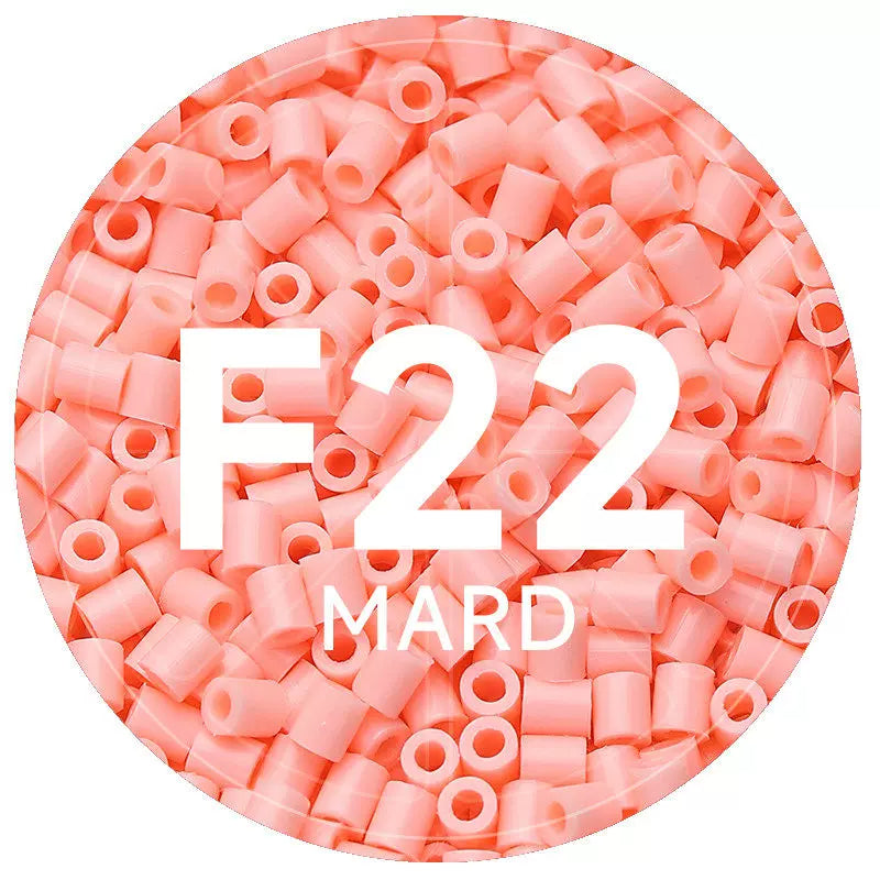 F22 Young Peach 2.6mm Mini Fuse Beads Refill Pack, 1,000 Beads, 10g