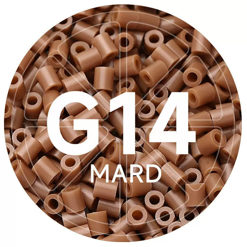 G14 Coffee 2.6mm Mini Fuse Beads Refill Pack, 1,000 Beads, 10g