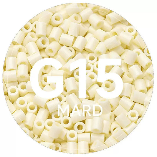 G15 Translucent White 2.6mm Mini Fuse Beads Refill Pack, 1,000 Beads, 10g