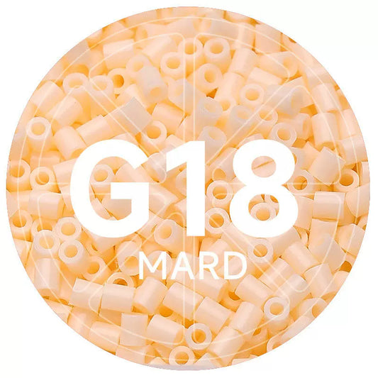 G18 Shell White 2.6mm Mini Fuse Beads Refill Pack, 1,000 Beads, 10g