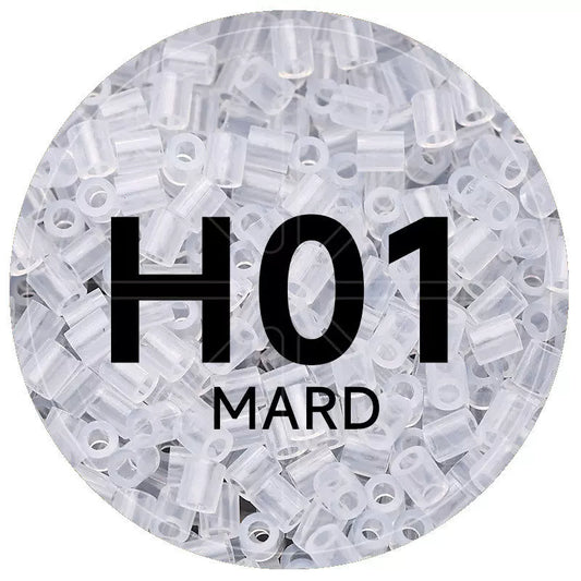 H1 Transparent Bright 2.6mm Mini Fuse Beads Refill Pack, 1,000 Beads, 10g