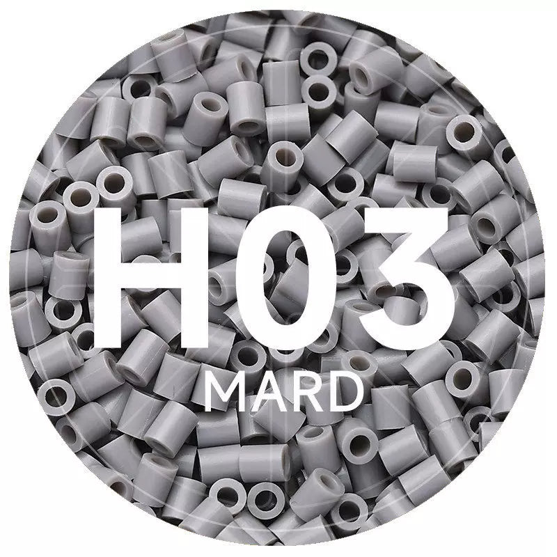 H3 Silver Gray 2.6mm Mini Fuse Beads Refill Pack, 1,000 Beads, 10g