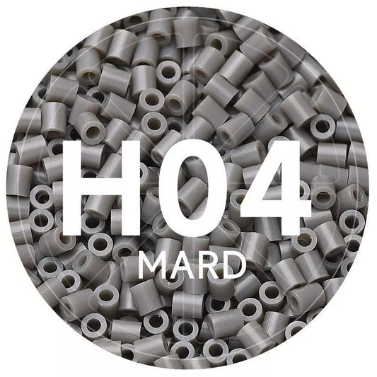 H4 Cement Gray 2.6mm Mini Fuse Beads Refill Pack, 1,000 Beads, 10g