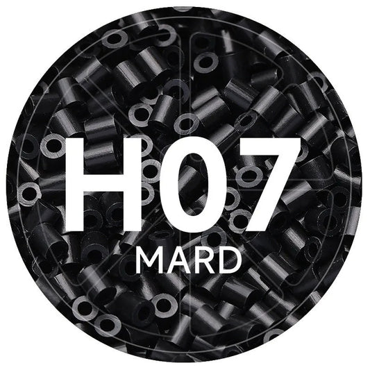 H7 Coal Black 2.6mm Mini Fuse Beads Refill Pack, 1,000 Beads, 10g