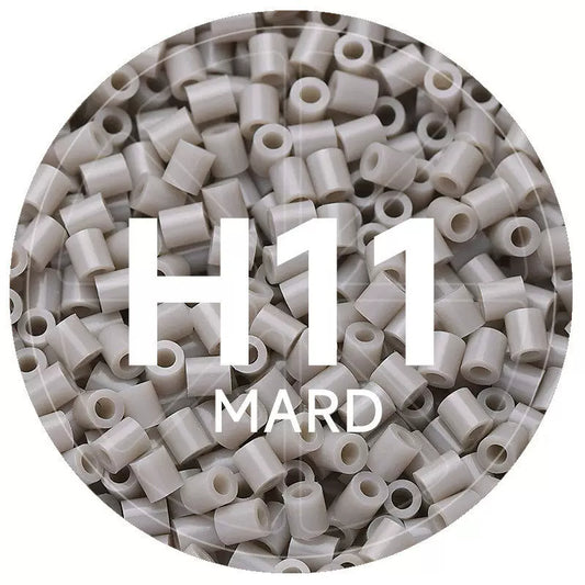 H11 Milk Gray 2.6mm Mini Fuse Beads Refill Pack, 1,000 Beads, 10g