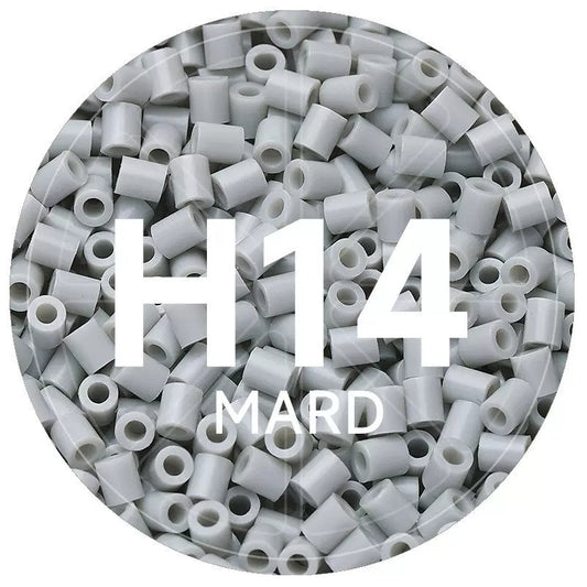 H14 Frost Gray 2.6mm Mini Fuse Beads Refill Pack, 1,000 Beads, 10g