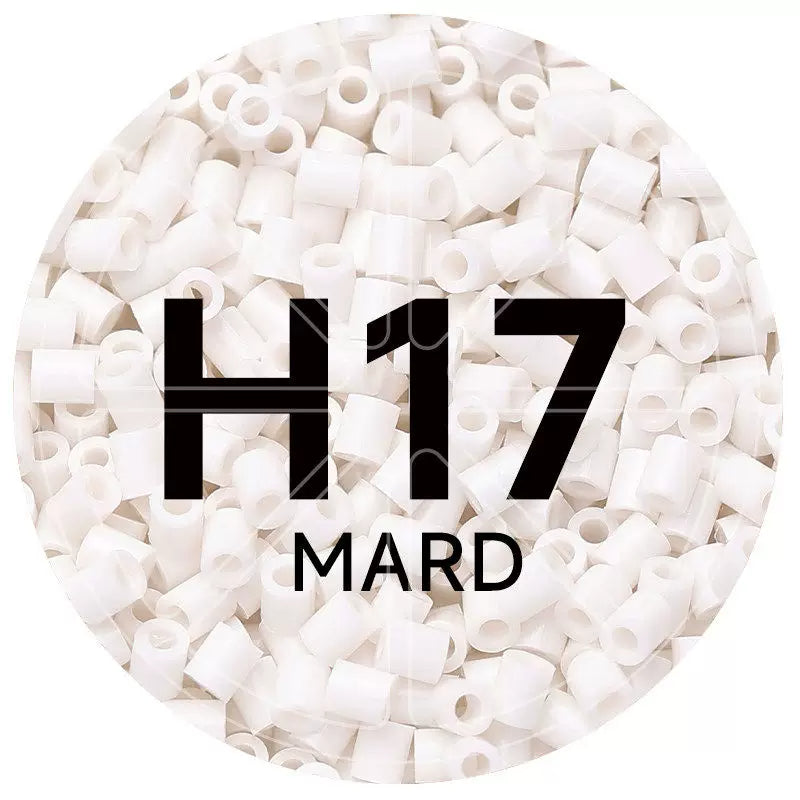 H17 Off White 2.6mm Mini Fuse Beads Refill Pack, 1,000 Beads, 10g