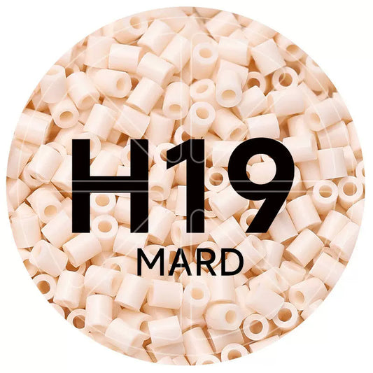 H19 Rice White 2.6mm Mini Fuse Beads Refill Pack, 1,000 Beads, 10g