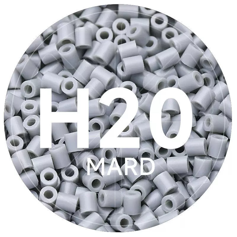 H20 Mouse Gray 2.6mm Mini Fuse Beads Refill Pack, 1,000 Beads, 10g