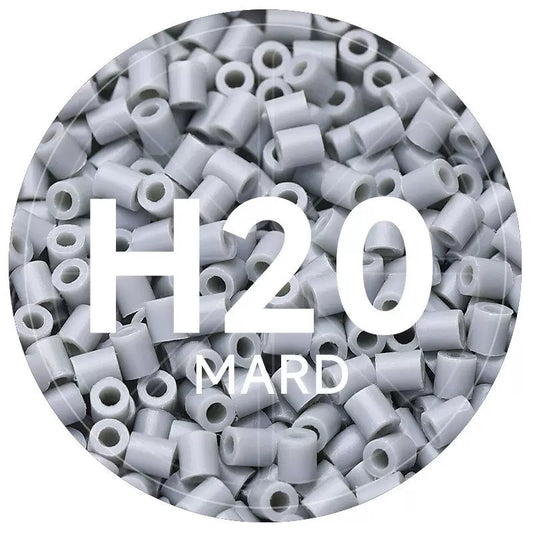 H20 Mouse Gray 2.6mm Mini Fuse Beads Refill Pack, 1,000 Beads, 10g