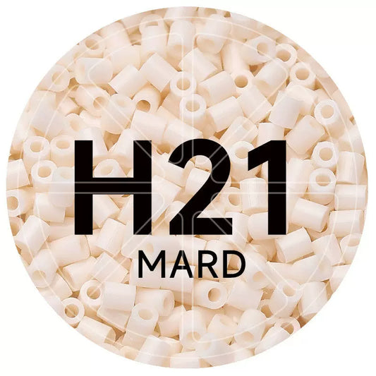 H21 Ivory Mist 2.6mm Mini Fuse Beads Refill Pack, 1,000 Beads, 10g