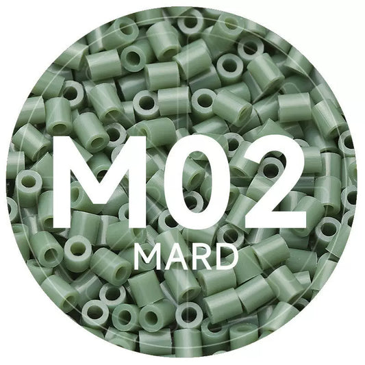 M2 Matcha 2.6mm Mini Fuse Beads Refill Pack, 1,000 Beads, 10g