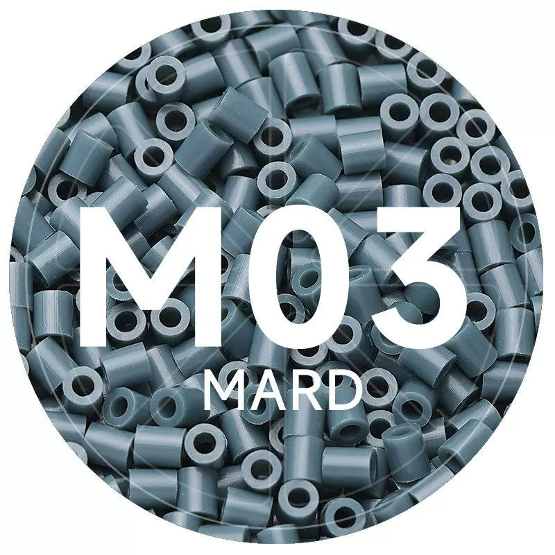 M3 Gray Blue 2.6mm Mini Fuse Beads Refill Pack, 1,000 Beads, 10g