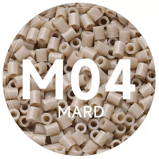 M4 Beige 2.6mm Mini Fuse Beads Refill Pack, 1,000 Beads, 10g