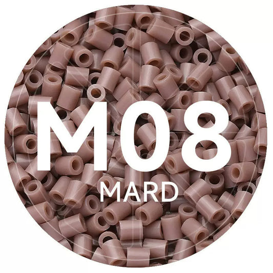 M8 Ash Pink 2.6mm Mini Fuse Beads Refill Pack, 1,000 Beads, 10g