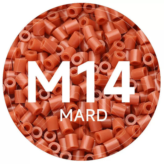 M14 Coral Red 2.6mm Mini Fuse Beads Refill Pack, 1,000 Beads, 10g