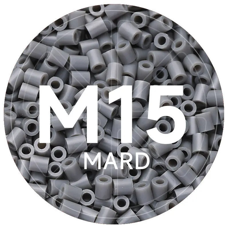 M15 Ash Gray 2.6mm Mini Fuse Beads Refill Pack, 1,000 Beads, 10g