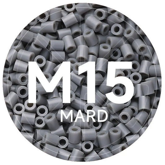 M15 Ash Gray 2.6mm Mini Fuse Beads Refill Pack, 1,000 Beads, 10g