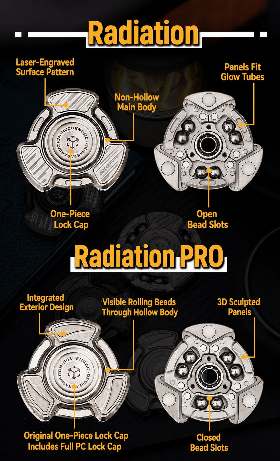 Matrix EDC Radiation / Radiation Pro Finger Spinner